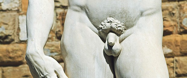 Peniskarzinom: ein großes Tabu Die Statue des David von Michelangelo gilt als Bild eines schönen Mannes. Auch beim besten Stück ist offenbar alles in Ordnung.