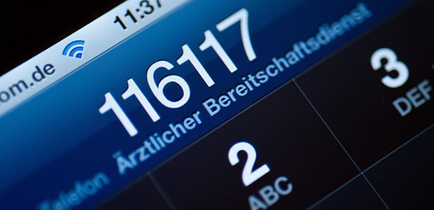 Notdienst-Ärzte oft nicht erreichbar 116 117 - die einheitliche Nummer für den Notruf.