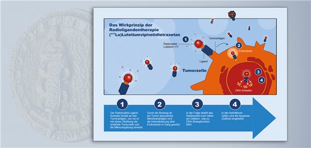 (177Lu)Lutetiumvipivotidtetraxetan wirkt durch DNA-schädigende Betastrahlung. Durch Bindung an das membranständige Tumorantigen und Internalisierung wird die Strahlung auf die lokale Umgebung beschränkt.