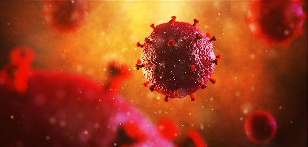 Forscher eliminieren HIV-DNA erfolgreich aus infizierten Zellen 3D-Illustration eines HI-Virus.