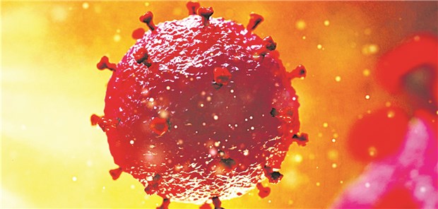 3D-Modell des HI-Virus.