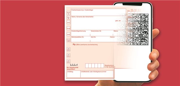 Ein Rezept verschmilz mit einem QR-Code auf dem Handy
