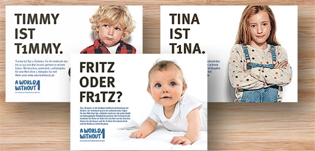 Für eine Welt ohne Typ-1-Diabetes "A World Without 1": Provokante Kampagne für ein revolutionäres Diabetesprojekt.