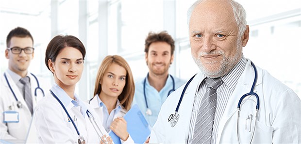 Alt und jung: Mehr als jeder zehnte Vertragsarzt ist mittlerweile in Deutschland über 65 Jahre alt.