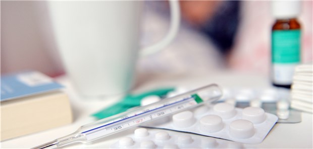 Grippe-Aktivität noch unter Vorjahres-Niveau Am Steigen: Seit dem Jahreswechsel finden Experten in Proben von Patienten zunehmend Grippeviren.