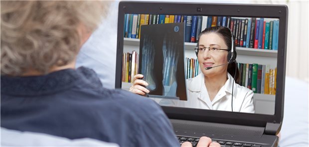 1,2 Millionen Sprechstunden per Video in einem Quartal An diese Perspektive haben sich im Jahr 2020 viele Patienten gewöhnt: Die Ärztin oder der Arzt auf dem Bildschirm.