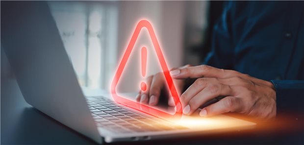 Ein Warnschild als Symbol zeigt an, dass bei der digitalen Abrechnung Fehler auftreten können.