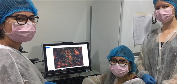 Von Mitochondrien und Vulkanen Andia Mirbagheri, Medizinstudentin und Bloggerin der Ärzte Zeitung im biomolekularen Labor der Universidad San Francisco de Quito in Ecuador