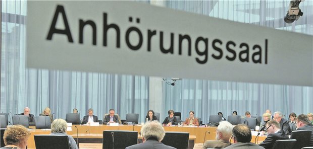 Eine Anhörung im Bundestag