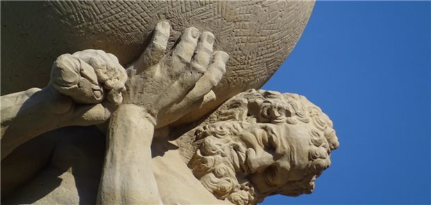 Mythologische Figur des Atlas