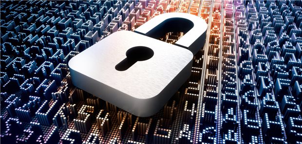 Schloss vor digitalen Zeichen