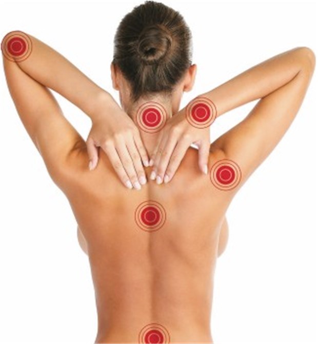 Triggerpunkt-Therapie lindert chronischen Rückenschmerz Ansätze für Stoßwellentherapie.