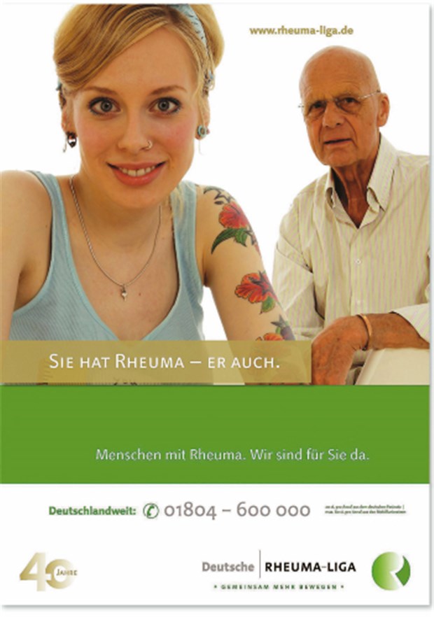 Anschaulich: Rheuma ist keine Frage des Alters.