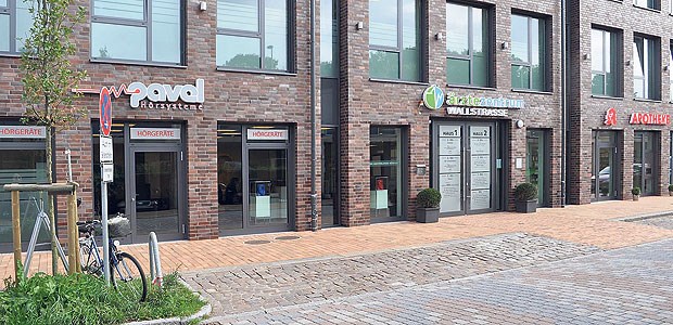 Auf der Suche nach Synergieeffekten Ansprechende Fassade: das Ärztezentrum Wallstraße in Rendsburg.