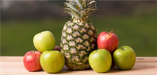 Apfel und Ananas – hier finden sich viele Panallergene.
