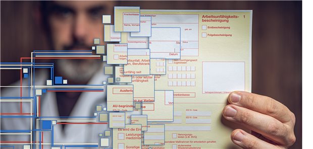 Arbeitsunfähigkeitsbescheinigung goes digital: Langsam, aber sicher wird der alte gelbe Schein zur eAU.