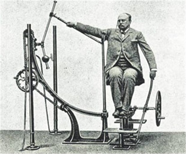 Vom Ursprung der "Mucki-Buden" "Armrollen" - Fitness-Gerät fast aus einer anderen Welt.
