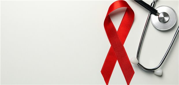 Aids-Schleife und Stethoskop