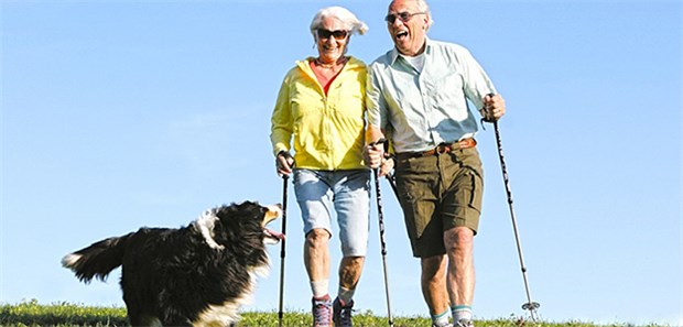 Bewegung: Die einzige Anti-Aging-Maßnahme mit guten Wirksamkeits-Belegen Auf den Hunge gekommen: In einer englischen Studie zeigte sich, dass Hundebesitzer eine um 20 Prozent höhere körperliche Aktivität hatten.