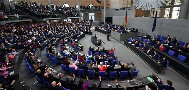 Blick in den Bundestag
