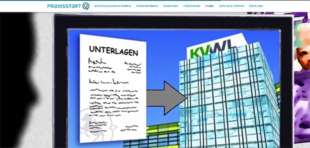 KVWL auf Pirsch nach Ärzten Auf ihrer Website gibt die KVWL in Videos Tipps zur Niederlassung.