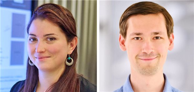 Schilling Forschungspreis für neurowissenschaftliche Arbeiten verliehen Ausgezeichnet: Dr. Diane Rekow und Professor Lukas Kunz.