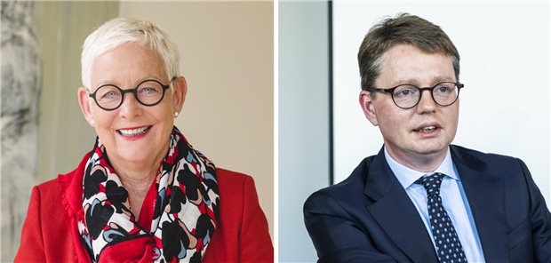 BÄK-Vize Dr. Ellen Lundershausen und PKV-Verbandsdirektor Dr. Florian Reuther