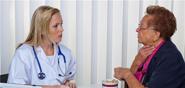 Ärztin und Patientin