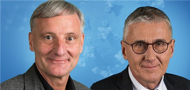Beantworteten diesmal die Leser-Fragen: Dr. Norbert Smetak (l.) ist Vorsitzender des Bundesverband niedergelassener Kardiologen. Dr. Ivo Grebe ist 2. Vizepräsident und Schatzmeister im Berufsverband Deutscher Internisten (BDI).