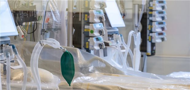 Pneumologen raten von Dexamethason bei leichter COVID-19 ab Beatmungsplatz in einer deutschen Klinik: Dexamethason laut DGP besser nur bei schweren Verläufen mit O2-Pflicht.