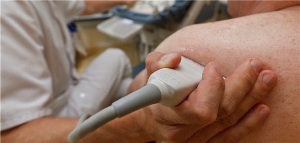 Wie Ärzte mit der Schulter-Sono Diabetes erkennen Bei Diabetes-Patienten war der Musculus deltoideus im Ultraschall oft echoreich.
