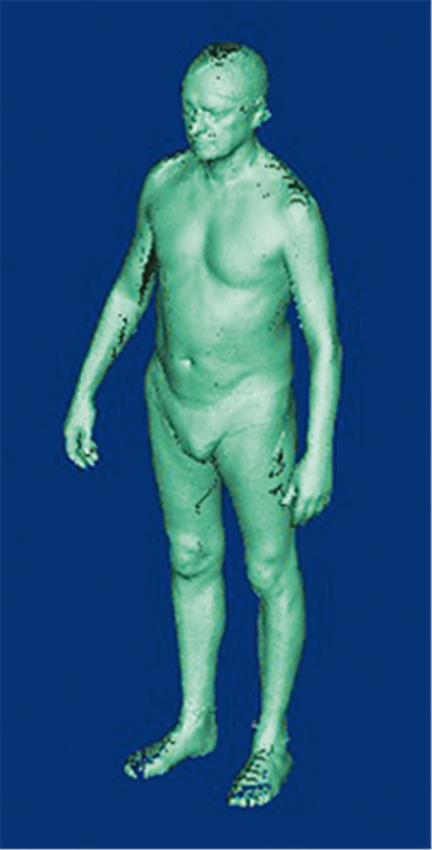 Warum man seine Figur so leicht behält Bei der 3D-Körpervermessung entsteht ein Avatar. © Uni Gießen
