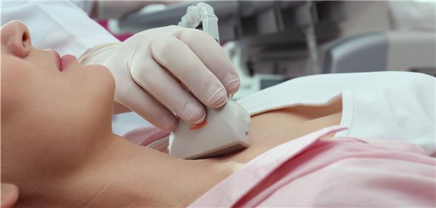 Bei vielen Patienten mit Schilddrüsenknoten reichen sonografische Kontrolluntersuchungen.