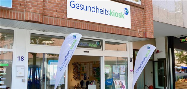 Beratung und Unterstützung: Das sollen Gesundheitskioske, hier der in Hamburg Billstedt-Horn, leisten. Bundesweit sollen bis zu 1000 Kioske entstehen.