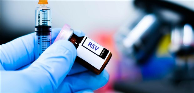 Spritze und RSV-Impfstoff