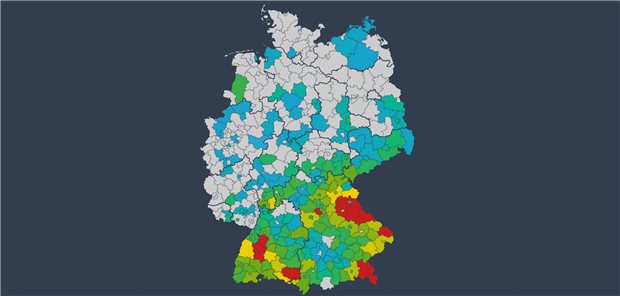 So hoch ist die FSME-Inzidenz in den deutschen Landkreisen