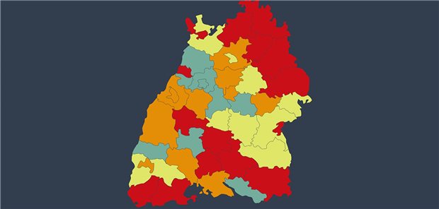 Der Anteil der Hausärzte über 60 an allen praktizierenden Hausärzten in Baden-Württemberg