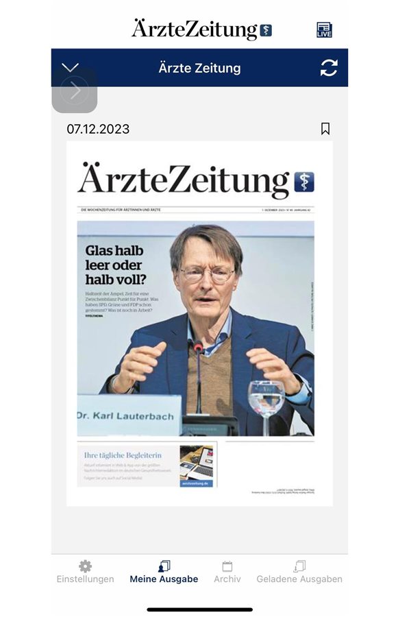 Ärzte Zeitung – Immer auf dem Laufenden mit Newslettern und App Ärzte Zeitung – Immer auf dem Laufenden mit Newslettern und App