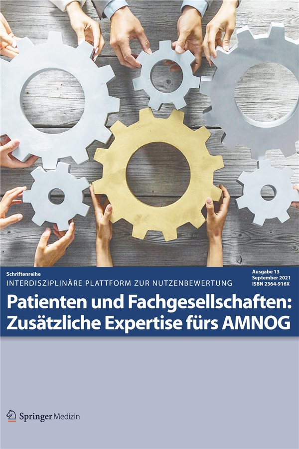 Nutzenbewertung im Dialog Nutzenbewertung im Dialog