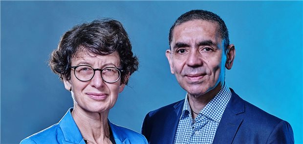 BioNTech-Mitgründer erhalten Deutschen Nationalpreis Biontech-Mitgründer Özlem Türeci und Ugur Sahin