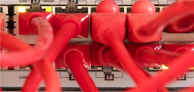 Kabel in einem Verteiler