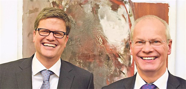 Duo an KV-Spitze bestätigt Bleiben das KV-Vorstandsduo in Niedersachsen: Mark Barjenbruch (links) und Dr. Jörg Berling.