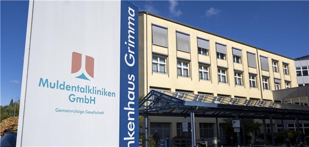 Landkreis Leipzig will die Muldentalkliniken verkaufen Blick auf das Krankenhaus Grimma, Teil der Muldentalkliniken. Der Landkreis will die Kliniken verkaufen.