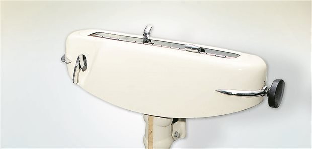 Blick auf eine Säulenwaage.