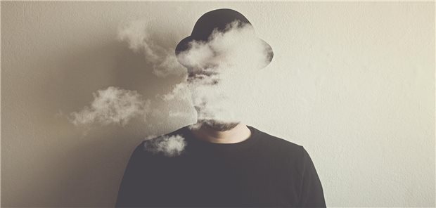 Brain Fog, hier in einer künstlerischen Darstellung, macht vielen Patienten mit Long-COVID zu schaffen.