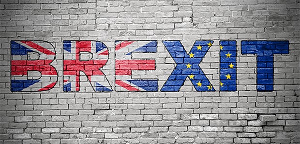 Nun kommt der D-Day im Gesundheitssystem Brexit-Graffiti: Am 29. März soll Großbritannien aus der EU ausscheiden .