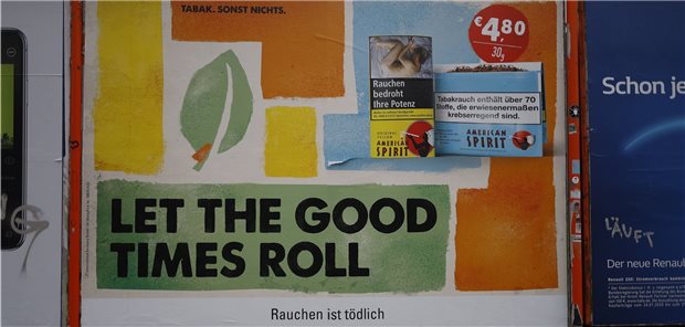 Experten rügen Schlupflöcher für Werbung Bringt der Tabak wirklich „Good Times“ für die Raucher? Experten meinen Nein, der Bundestag will ein schärferes Tabakwerbeverbot beschließen.
