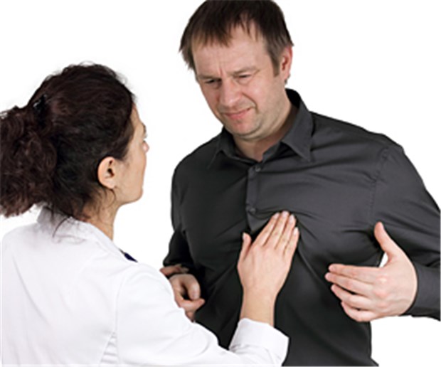 Brustschmerz leicht einschätzen - mit dem Marburger Herz-Score Brustschmerz-Patienten ohne vorbekannte KHK sollten vom Arzt eher allgemein befragt werden, rät die DEGAM.