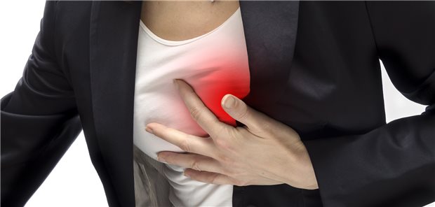 Brustschmerzen und Atemnot: Dahinter kann auch eine INOCA stecken, also eine Myokardischämie ohne Stenose. Vor allem Frauen sind davon betroffen.