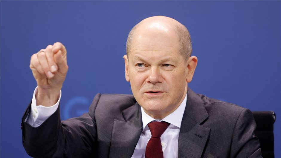 Bundeskanzler Olaf Scholz (SPD) 